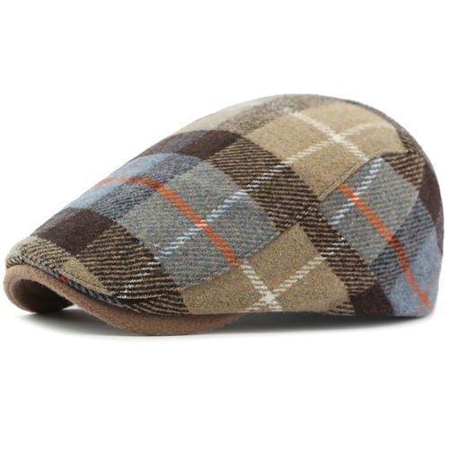 Béret En Laine À Carreaux Pour Hommes Et Femmes,Casquettes Plates,Chapeau De Peintre,Casquettes Pour Hommes Et Femmes,Ht4319,Automne Et Hiver