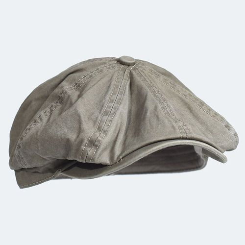 Casquette Gavroche En Coton Délavé,Chapeau Octogonal Peaky,Casquette Décontractée Vintage,Bérets Solides,Visière Testostérone Sby,Chapeau Plat Lierre
