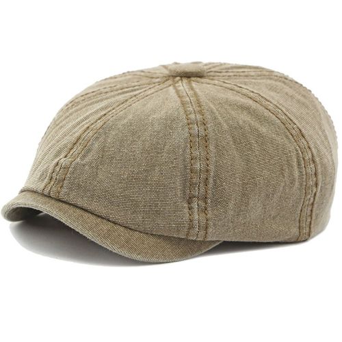 Casquette Plate Octogonale Pour Hommes Et Femmes,Béret Uni,Chapeau D'artiste Et De Peintre,Coton,Toutes Saisons,Ht4410