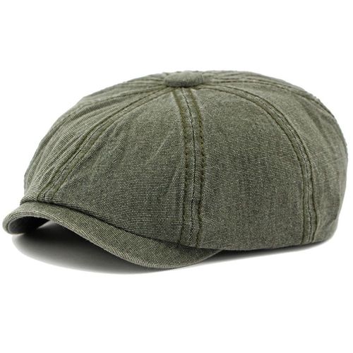 Casquette Plate Octogonale Pour Hommes Et Femmes,Béret Uni,Chapeau D'artiste Et De Peintre,Coton,Toutes Saisons,Ht4410
