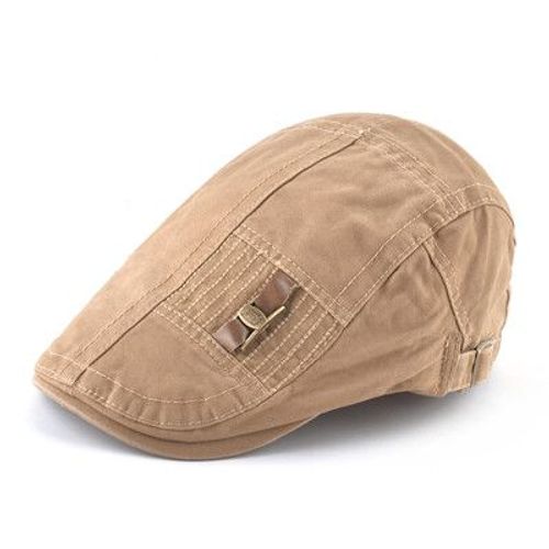 Bérets Rétro Britanniques Pour Hommes,Chapeaux En Coton Réglables,Visières Décontractées,Casquette À Visière,Casquettes Plates En Os