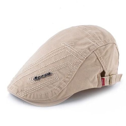 Bérets Rétro Britanniques Pour Hommes,Chapeaux En Coton Réglables,Visières Décontractées,Casquette À Visière,Casquettes Plates En Os
