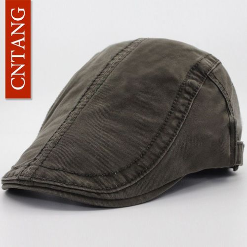 Cnsizes-Béret En Coton Rétro Pour Homme,6 Couleurs,Classique,Solide,Décontracté,À La Mode,Visière,Vintage,Chapeau Plat,Marque,Été