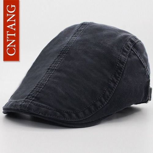 Cnsizes-Béret En Coton Rétro Pour Homme,6 Couleurs,Classique,Solide,Décontracté,À La Mode,Visière,Vintage,Chapeau Plat,Marque,Été