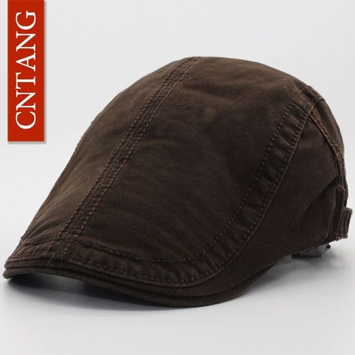 Cnsizes-Béret En Coton Rétro Pour Homme,6 Couleurs,Classique,Solide,Décontracté,À La Mode,Visière,Vintage,Chapeau Plat,Marque,Été