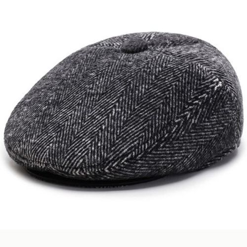 Casquette Béret En Feutre De Laine Vintage Pour Hommes,Capuchon À Oreillettes,Chaud,Optique,Mâle,Plat,Rabat D'oreille,Automne,Hiver,Ht2630