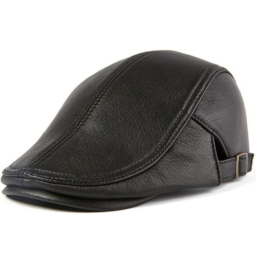 Buttermere-Béret En Cuir Group Pour Homme,Casquette Plate En Peau De Mouton,Marron,Ajustable,Haute Qualité,Automne Hiver