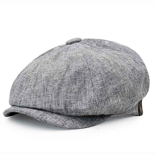 Casquette De Livreur En Laine Pour Hommes,Chapeaux Plats Gris À Chevrons Pour Femmes Et Hommes,Chapeaux De Peintre Britannique Doux D'automne Et D'hiver,Casquette Octogonale Blm09
