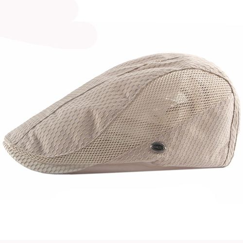 Casquette Béret En Maille Respirante Pour Hommes Et Femmes,Casquette Plate,Chapeau D'artiste Rétro,Peintre,Été,Ht3209