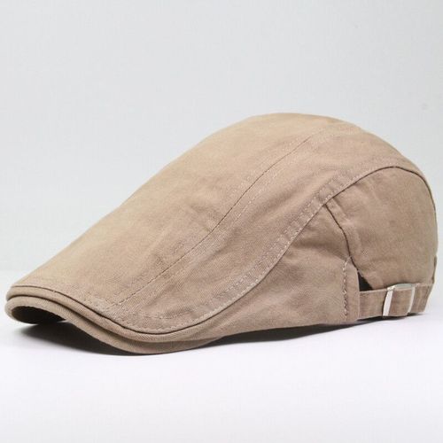 Bérets Classiques De Couleur Unie Pour Hommes,Casquettes De Visière En Coton Vintage Pour Hommes,Chapeaux Plats Rétro De Marque,Béret D'été