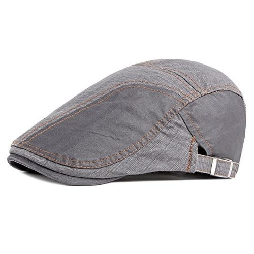 Béret D'été Pour Hommes,Casquette En Coton,À La Mode,Vintage,Pour L'extérieur,Chapeau Plat Ajustable