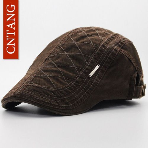 Cnsizes G-Béret En Coton Pour Homme,Casquette À Visière Décontractée,Chapeau Pio À Lèvent Vintage,Réglable,Mode Printemps-Automne