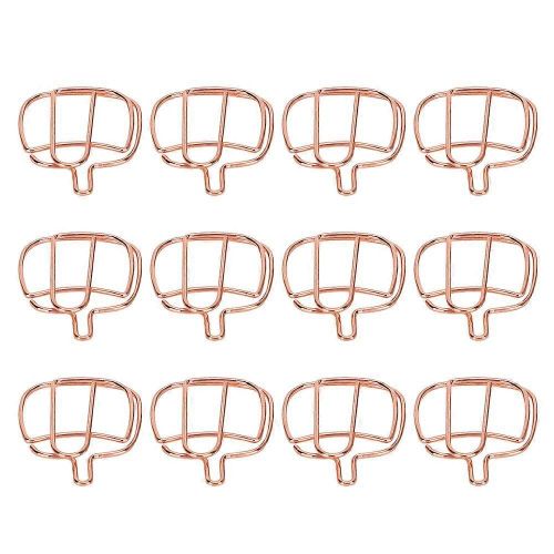 12 Pcs En Forme De Valise En Métal Trombone Marque-Page Pince École Bureau Papeterie Fournitures