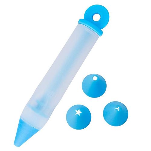 Silicone Nourriture Stylo D¿écriture, Gâteau Desserts Décoration Stylo Bricolage Cuisson Glaçage Tuyauterie Buse Outils Presser Crème Pistolet Décoratif Outils De Cuisson Pour Gâteau, Cooki
