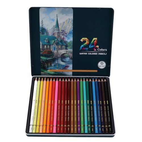 24 Pcs Couleur Peinture Crayon Riche Saturation Doux Anticrack Art Graffiti Outil Avec Boîte De Rangement