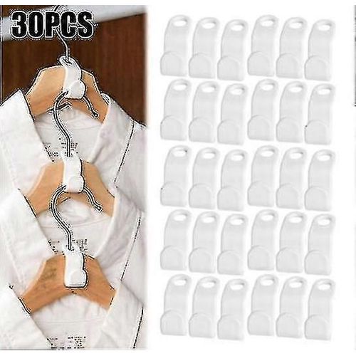 30 Pcs Vêtements Cintre Connecteur Crochets En cascade Home Closet Clip Économiseur d¿espace Organisateur
