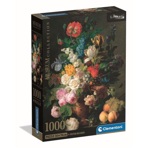 Puzzle Adulte Compact 1000 Pièces - Van Dael : Bowl Of Flowers