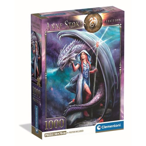 Puzzle Adulte Compact 1000 Pièces - Anne Stokes - Dragon Mage