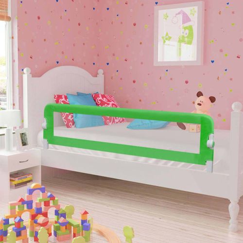 Vidaxl Barri¿¿Re De S¿¿Curit¿¿ De Lit D'enfant Vert 120x42 Cm Polyester