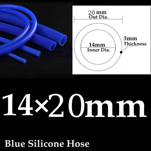 Tuyau en Silicone pour aspirateur de voiture,Tube bleu de 1 à 50 mètres universel 3/5/4/6/8/10/12/14mm - Type 14x20mm Blue