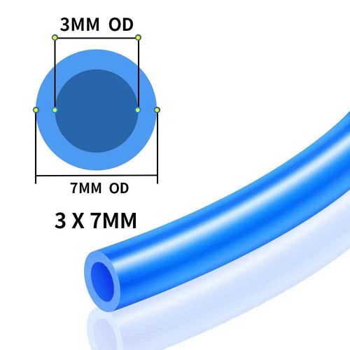 Tuyau en silicone universel pour aspirateur de voiture automatique,tube de ligne de course,bleu,1 mètre,3mm,5mm,4mm,6mm,8mm,10mm,12mm,14mm - Type 3x7mm