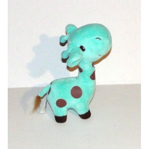 Doudou Peluche Girafe Bleu Ciel Avec Tache Marron Banpresto 16cm