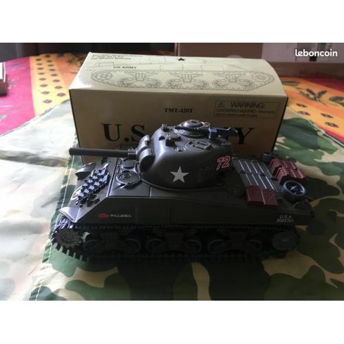 Char Militaire Sherman M4 A3 1/32eme En Plastique .Motoriser / Bruitage Sonore