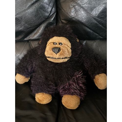 Doudou Peluche Gorille Noir Et Beige Sandy 28cm