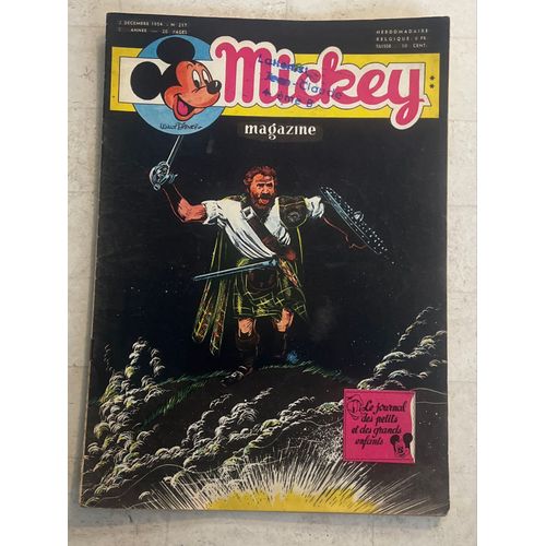 Mickey Magazine N°217 - 5e Année - Décembre 1954 - Le Journal Des Petits Et Des Grands Enfants - 