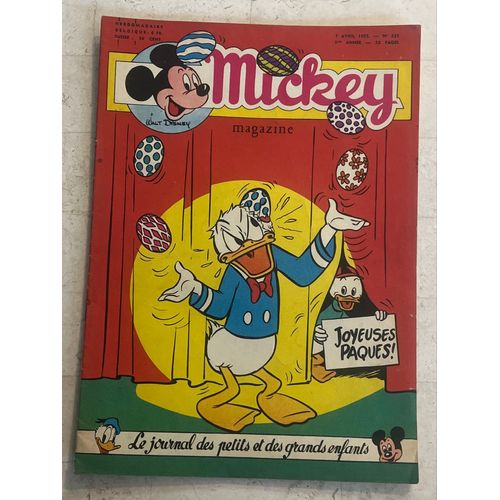 Mickey Magazine N°235 - 5e Année - Avril 1955 - Joyeuses Pâques ! - 