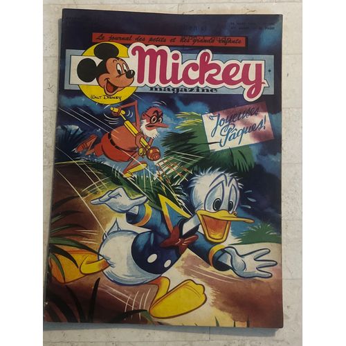 Mickey Magazine N°286 - 6e Année - Mars 1956 - Joyeuses Pâques ! - 