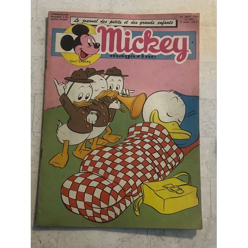 Mickey Magazine N°308 - 6e Année - Août 1956 - Le Journal Des Petits Et Des Grands Enfants - 