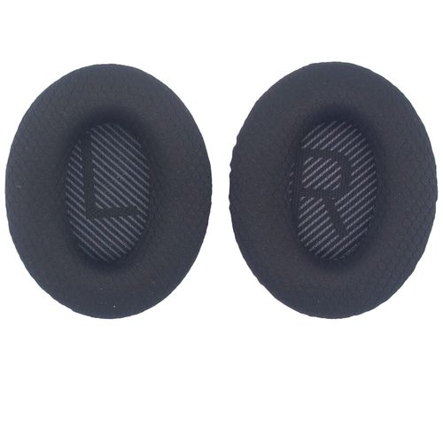 Coussinets de Rechange en Tissu pour Casque - AQSACOKIYA - Bose QuietComfort 45 (QC45) - Noir