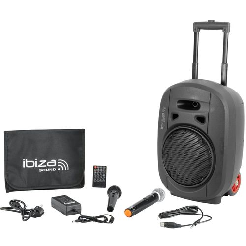 Système Sono Portable 8" 400W avec Bluetooth TWS - Ibiza Sound PORT8UHF-MKII-TWS