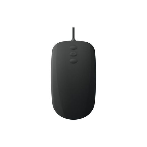 Active Key Medical AK-PMH3 - Souris - ergonomique - défilement à 3 boutons - droitiers et gauchers - optique - 5 boutons - filaire - USB - noir