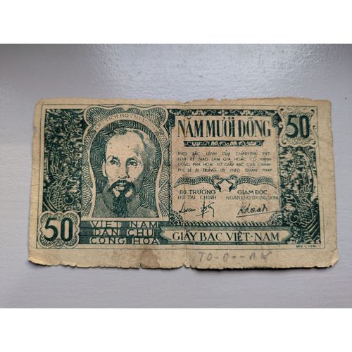 Billet Ancien Vietnam Valeur 50