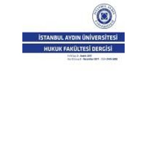 ¿Stanbul Aydin Ün¿Vers¿Tes¿ Hukuk Fakültes¿ Derg¿S¿