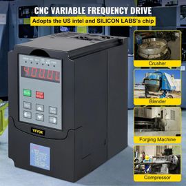 Contrôleur de Vitesse Variable 1,5 kW, Entrée CA 220V, Sortie 0-400 Hz, Noir<ul><li>Puissance : 1,5 kW</li><li>Entrée : 220V AC</li><li>Sortie : 0-400 Hz</li><li>Couleur : Noir</li><li>Idéal pour des applications industrielles</li></ul>