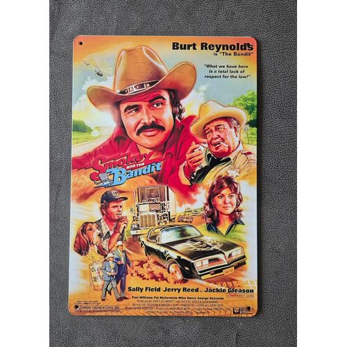 Plaque métallique décorative Film "Smokey And The Bandit"