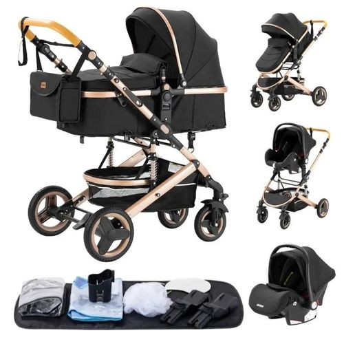Poussette En Aluminium, Quattro Roues Avec Amortissement, Pliable, Modèle H530noir<P>Découvrez Notre Poussette En Aluminium Qui Allie Style Et Praticité :</P><Ul> <Li>Cadre Léger En Aluminium Pour Une Manipulation Facile</Li> <Li>Système D'amortiss