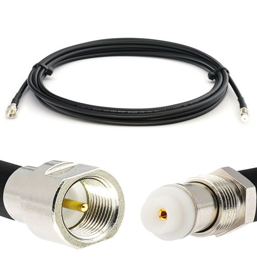 FME Mâle vers FME Femelle 8m RG58 Cable Coaxial - FME Câble d'extension à faible perte 50 Ohm - rallonge pour Routeur Antenne LTE GSM Amplificateur 4G 5G 6G LTE Hotspot