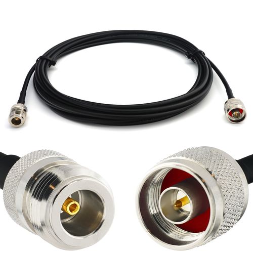 SMA Mâle vers N Femelle 50cm RG58 Cable Coaxial - Câble d'extension exterieur à faible perte rallonge etanche - pour Routeur WIFI Radio Antenne LTE GSM Amplificateur 4G 5G 6G LTE Hotspot