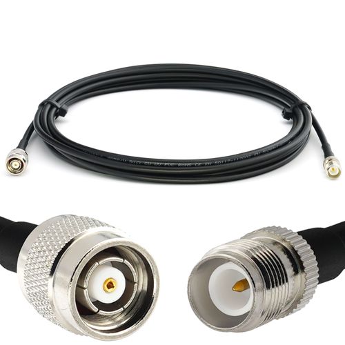 RP-TNC Mâle vers RP-TNC Femelle 7m câble coaxial RG58 50 Ohm - rallonge RPTNC Extension Faible Perte Cable (RP-TNC - TNC à polarité inversée)