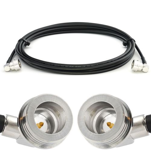 QN Mâle vers QN Mâle 6m câble coaxial RG58 50 Ohm - QN Câble d'extension à faible perte - rallonge QN à QN Extension