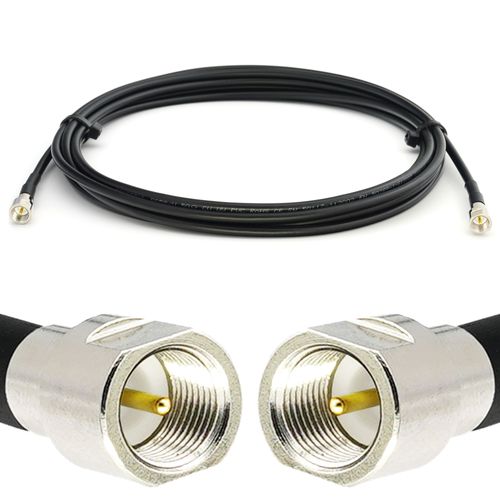 FME Mâle vers FME Mâle 8m RG58 Cable Coaxial - FME Câble d'extension à faible perte 50 Ohm - rallonge pour Routeur Antenne LTE GSM Amplificateur 4G 5G 6G LTE Hotspot