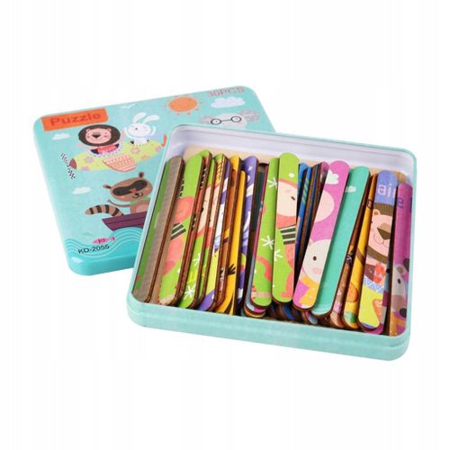 Puzzle en bois Gazechimp avec motifs d'animaux