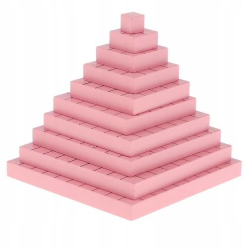 Matériel Pédagogique Montessori Jouet En Bois Rose Mathématiques