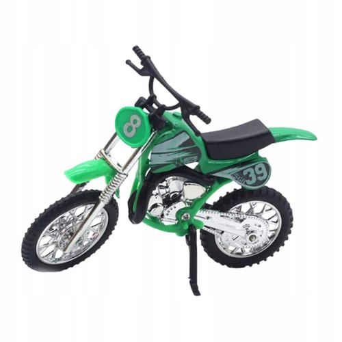 Jouets De Moto En Alliage Simulé Motocross Vert