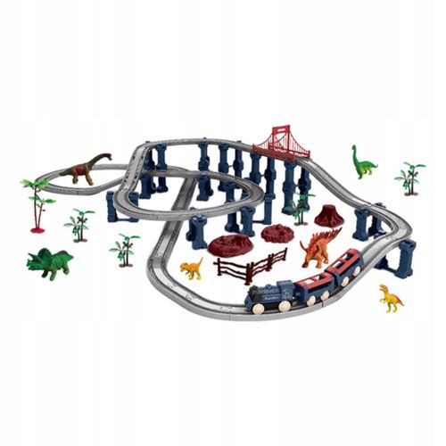 Jouets De Rails De Train Creat Dinosaur World 114 Pièces