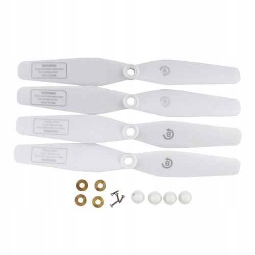 4x Hélices De Drone Pour Sjrc S20w S30w T18 Blanc